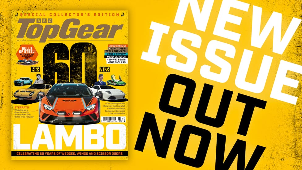 Top Gear magazine 60 years Lamborghini