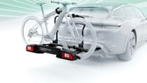 Porsche Taycan Cross Turismo tow bar for bikes review Top Gear 2023