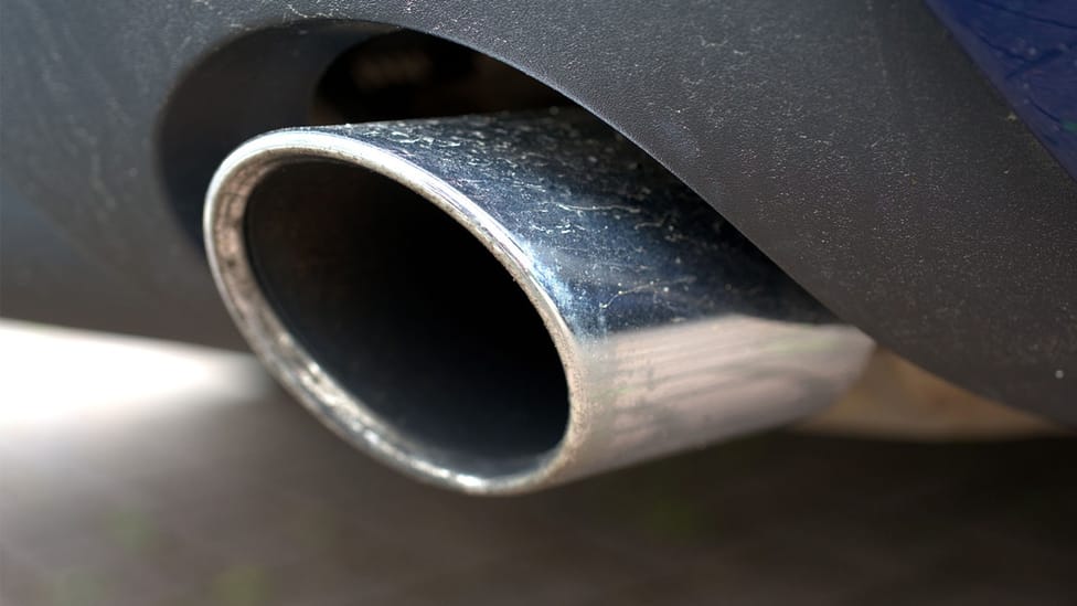 Close up of a tail pipe