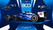 Williams 800th grand prix livery poster