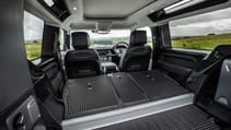 Land Rover Defender 90 seats folded