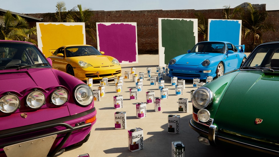 Porsche paint Backdrop Top Gear