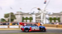 Flat out with Yvan Muller in the rocketship Renault 5 Turbo 3E electric hatch