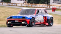 Flat out with Yvan Muller in the rocketship Renault 5 Turbo 3E electric hatch