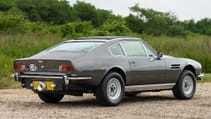 1973 Aston Martin V8 modded for James Bond movie - from rear, skis off