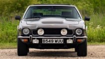 1973 Aston Martin V8 modded for James Bond movie - from dead on, skis off