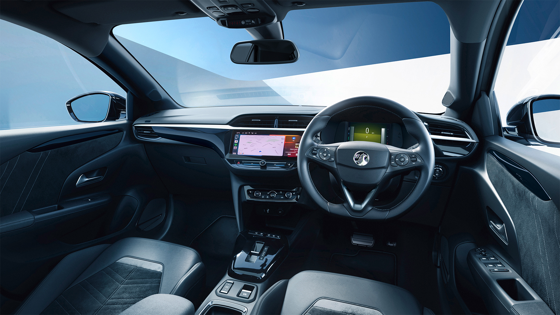 Interior shot of new Vauxhall Corsa