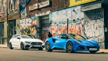 top gear lotus emira i4 vs amg a45 mercedes 2023