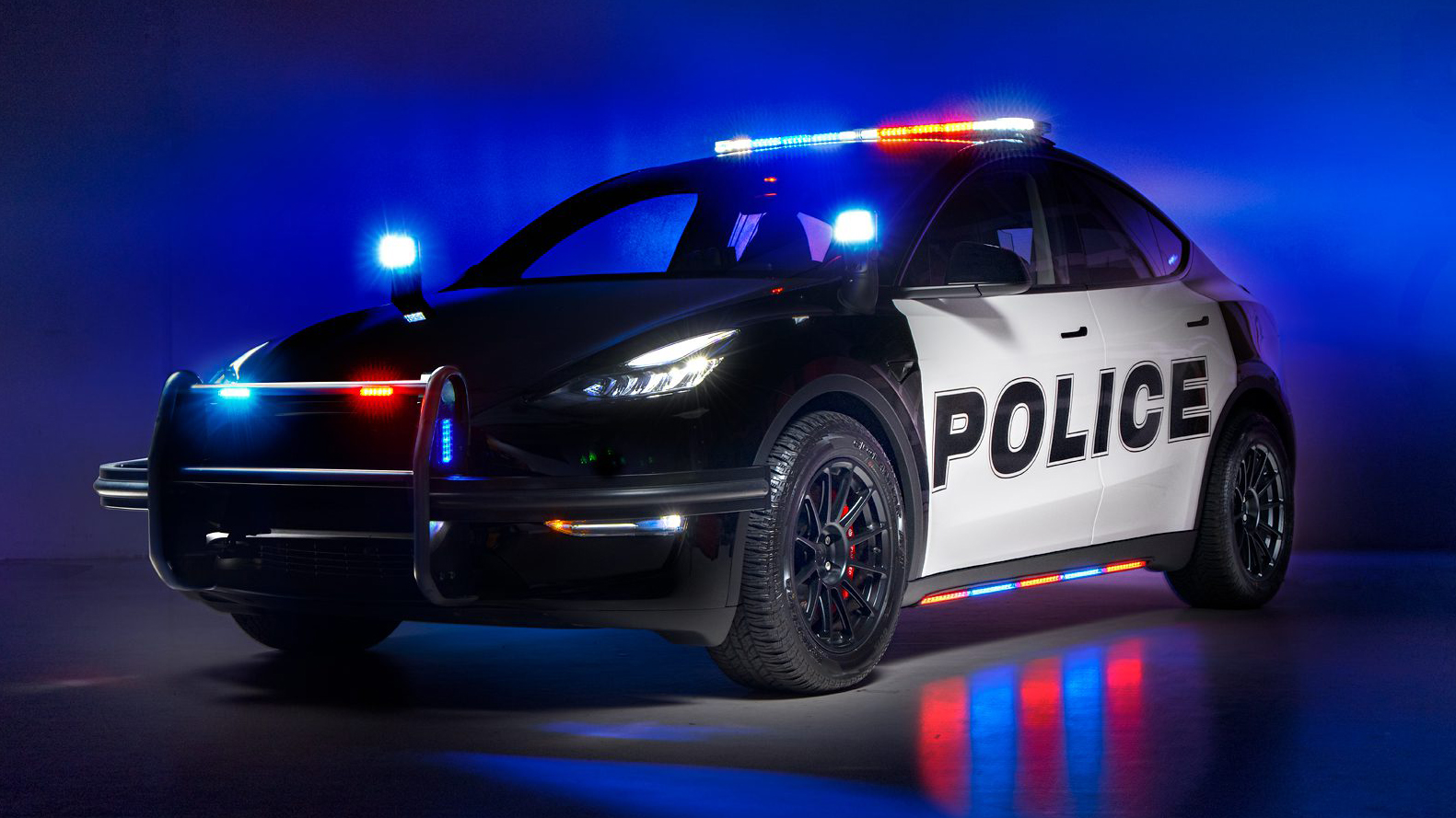 Tesla Model Y police car Top Gear