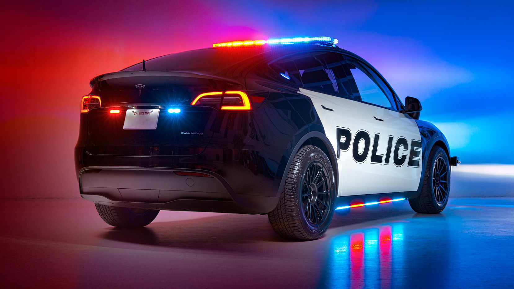 Tesla Model Y police car Top Gear