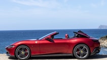 Ferrari Roma Spider roof down