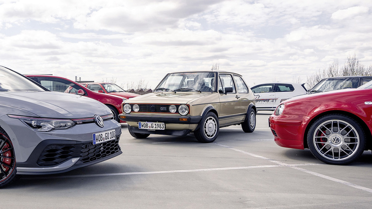 Collection of historic GTI models