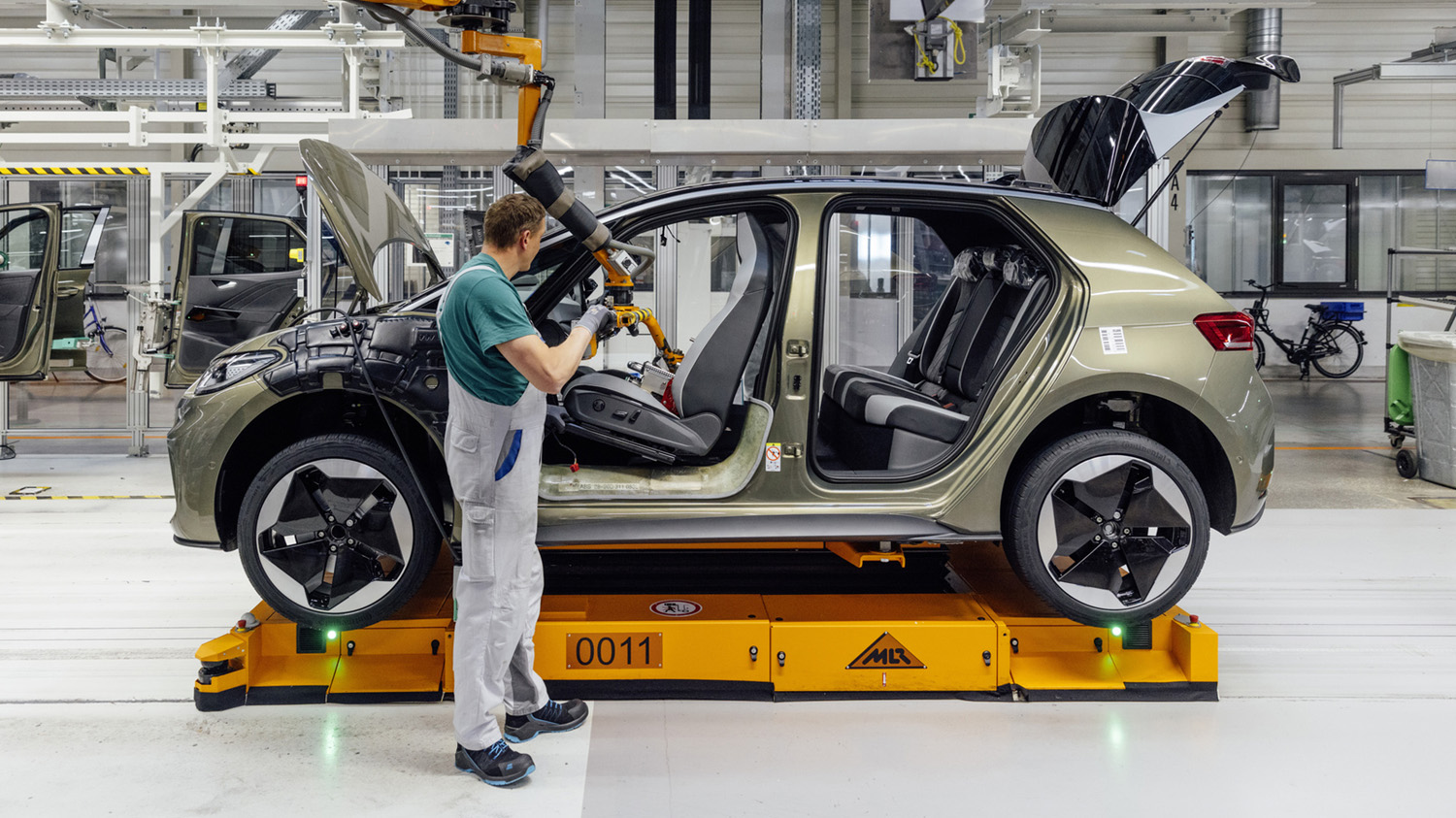 Volkswagen ID.3 on the Zwickau production line