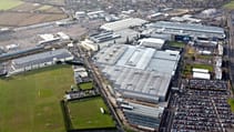 Cowley plant for BMW MINI production aerial shot