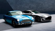 Aston Martin DB5 and Aston Martin DB12 2023