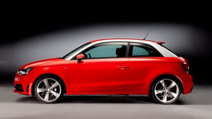 Side profile studio shot of Audi A1