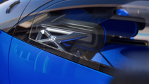 Close up of door of Bugatti Bolide