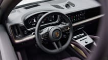 Interior cockpit shot of the Porsche Cayenne S E-Hybrid