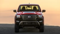 Dead on front shot of 2024 Nissan Frontier Hardbody Edition