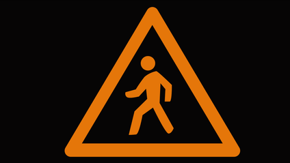 Night vision pedestrian warning