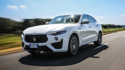 Driving shot of the Maserati Levante