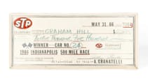 Graham Hill auction Indy 500 cheque