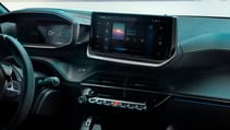 Peugeot e-208 facelift screen