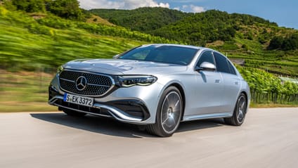 Driving shot of the Mercedes-Benz E-Class saloon