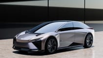 Static shot of Lexus LF-ZC concept, front three quarter