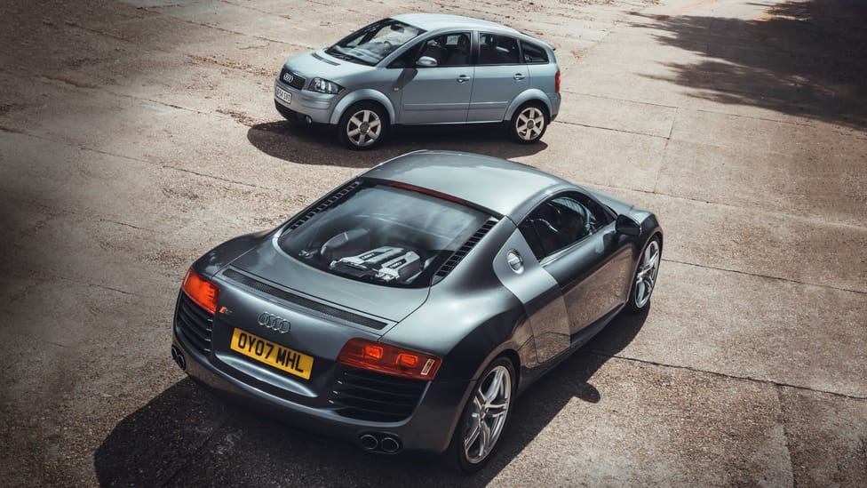 Audi A2 and Audi R8