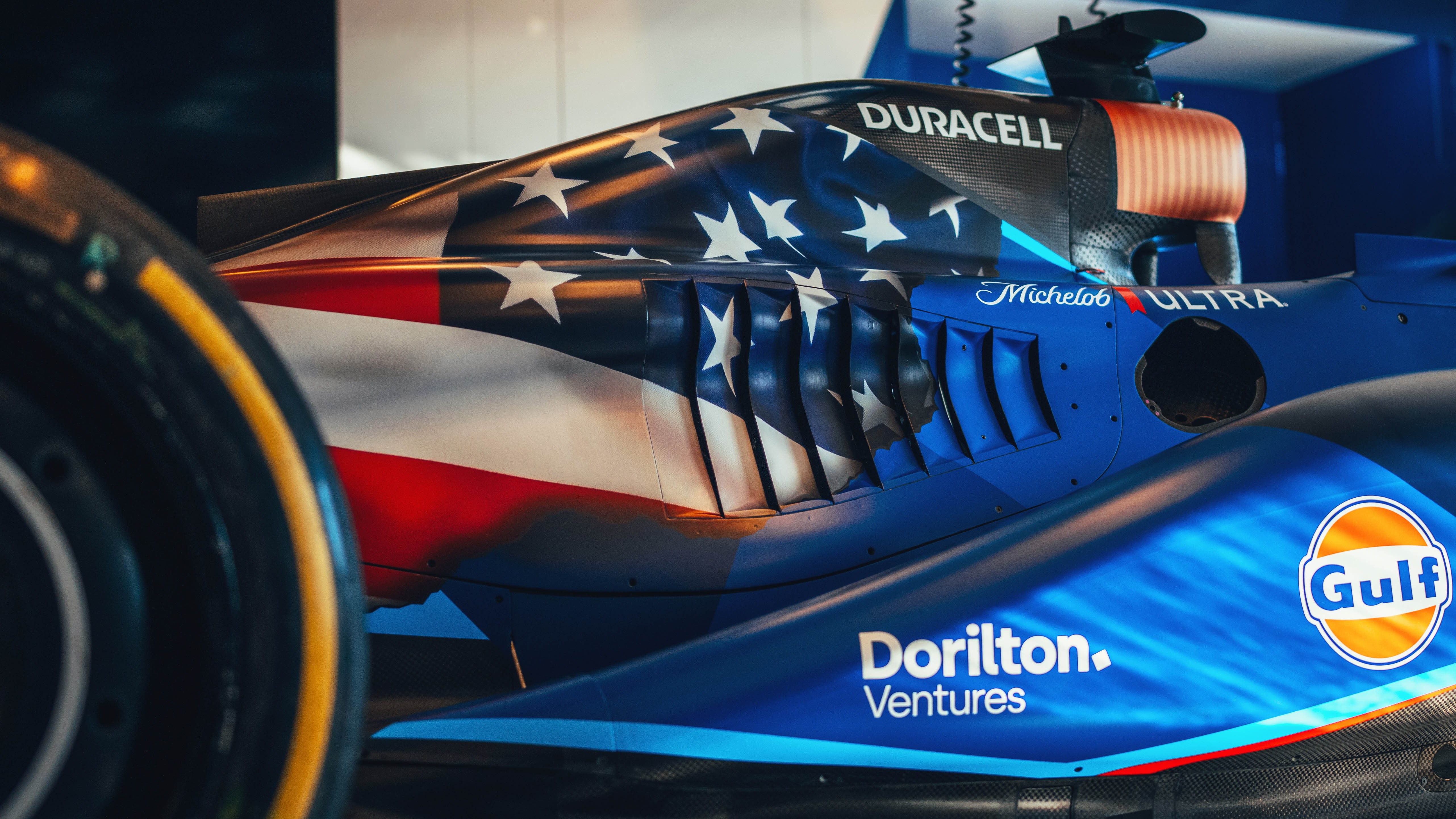 Williams US GP livery flag Top Gear