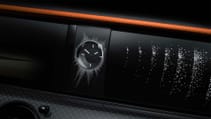 Static studio shot of Rolls-Royce Black Badge Ghost Ekleipsis dashboard