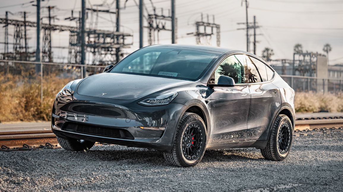 Unplugged Performance Top Gear Model Y wheel