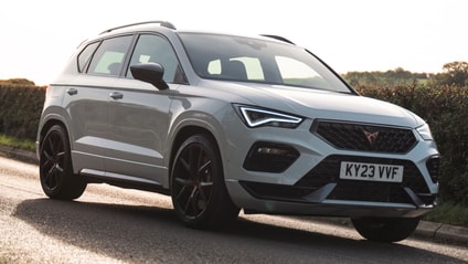 Driving shot of the Cupra Ateca