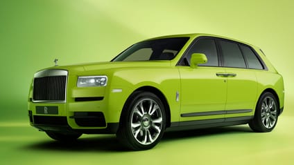 Static studio shot of Rolls Royce Cullinan