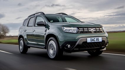 Driving shot of Dacia Duster