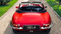 Rear shot of the Helm's second example of E-type Jag restoration