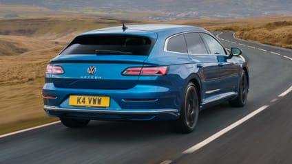 Driving shot of VW Arteon Shooting Brake