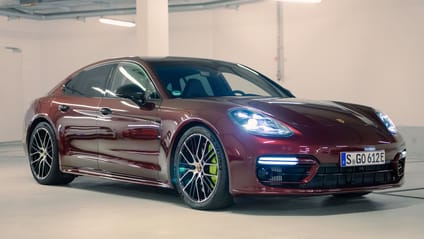 Static shot of the Porsche Panamera 4 in underground garage