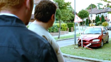 The 1996 Renault Megane RT1 crashed into a post in Shaun of the Dead