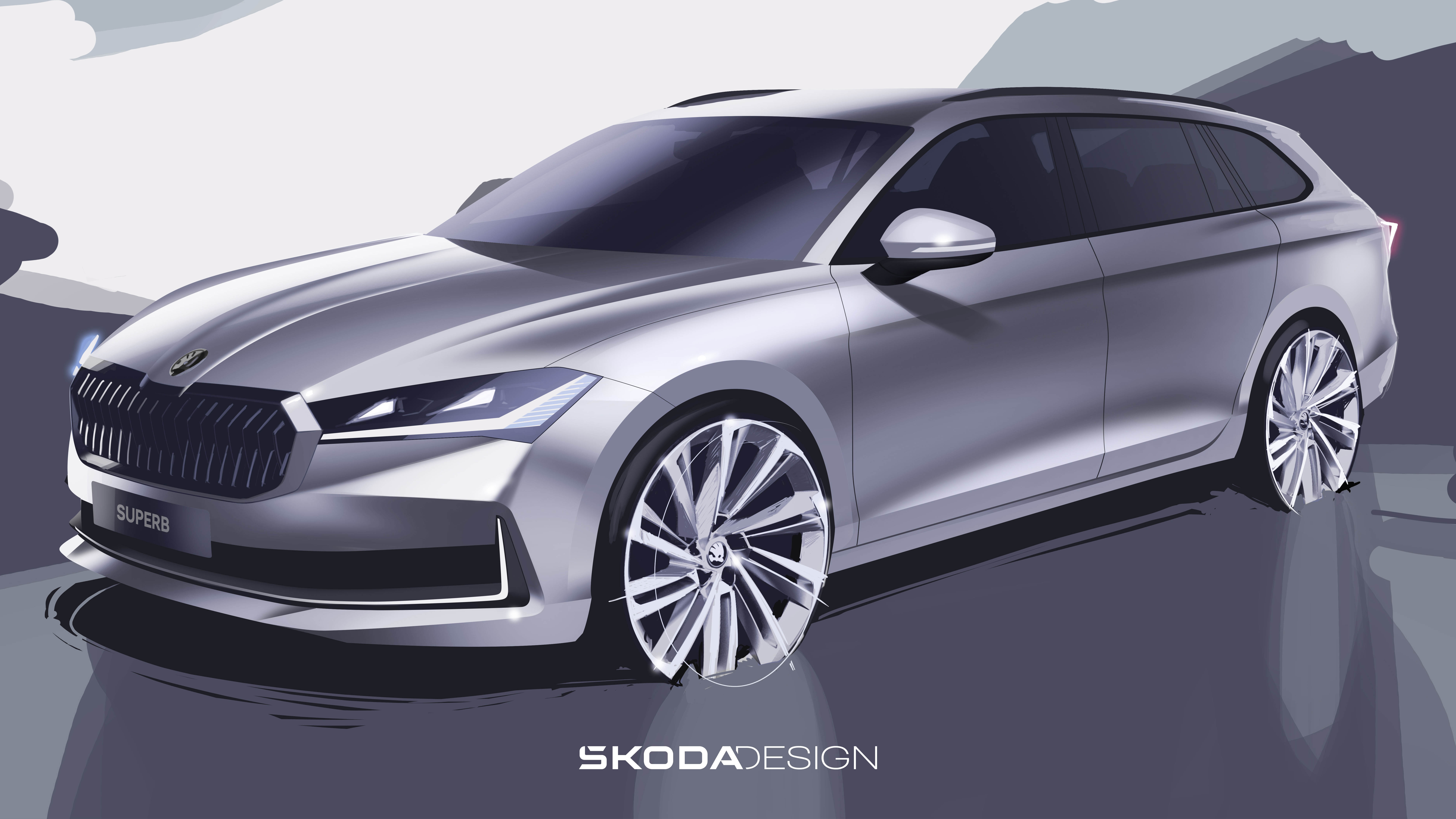 Skoda Superb sketch Top Gear