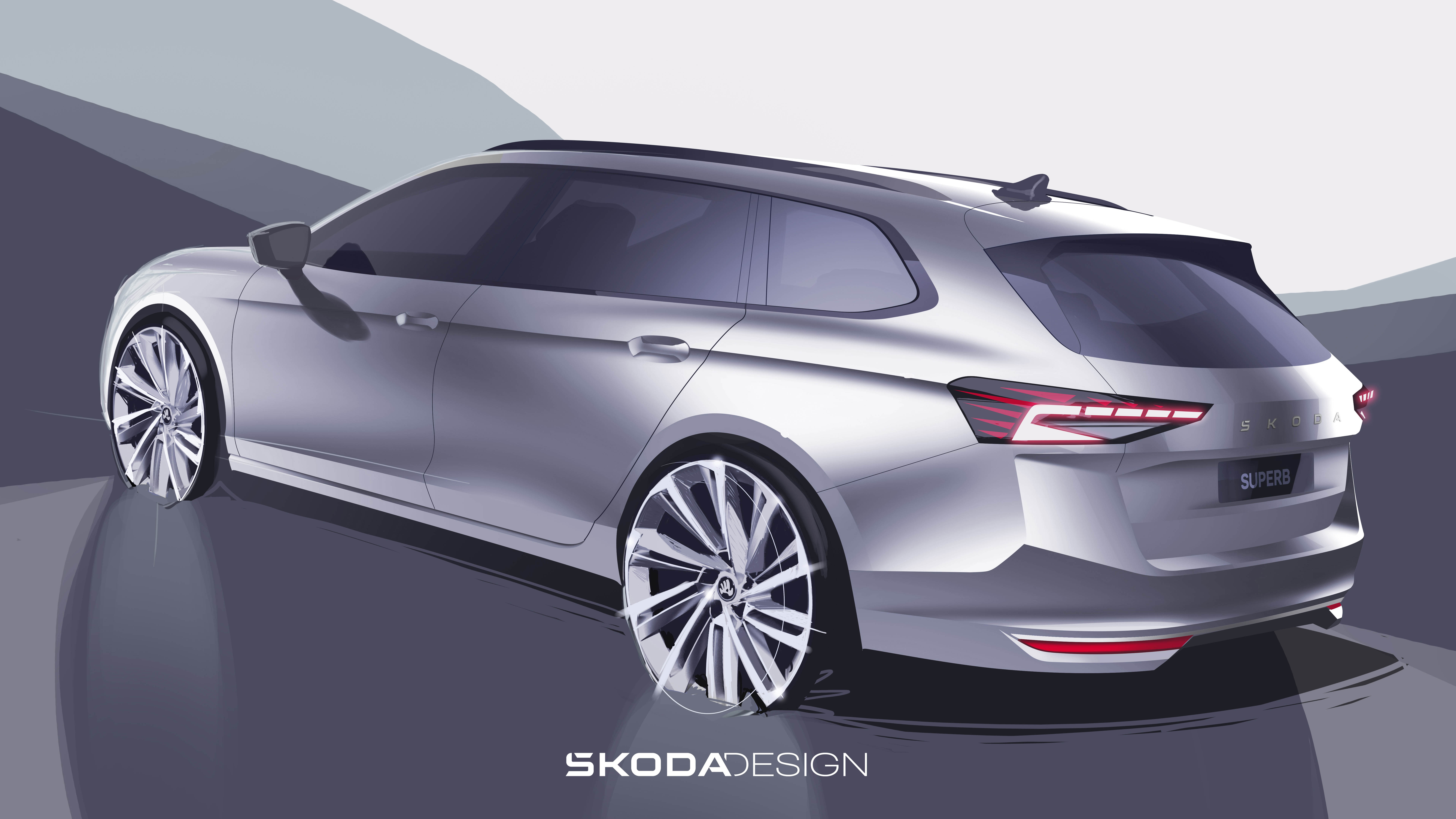 Skoda Superb sketch Top Gear