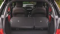 Vauxhall Corsa boot seats down