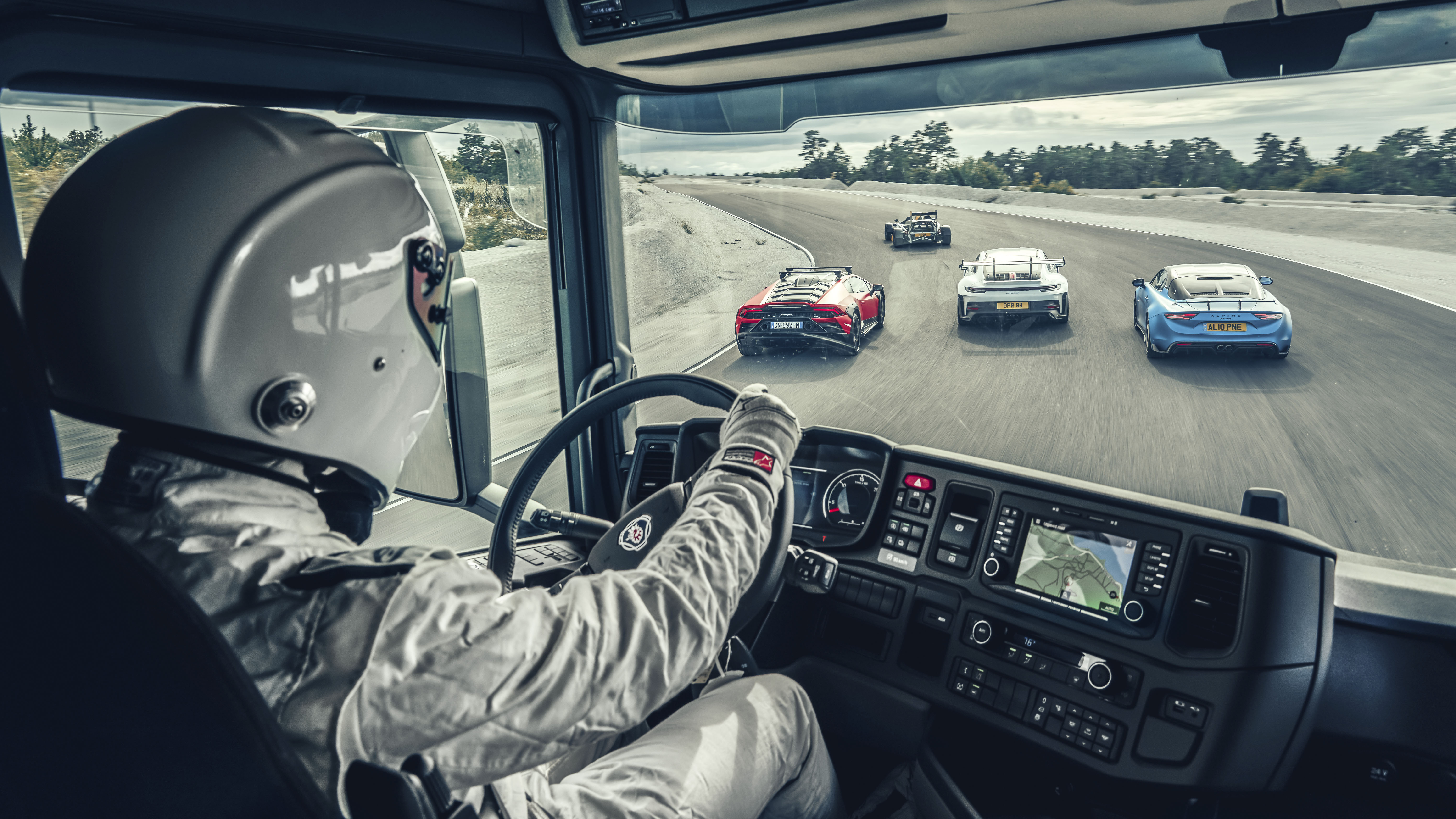 Stig delivers: transporting TG's Speed Week contenders to the Gotlandring