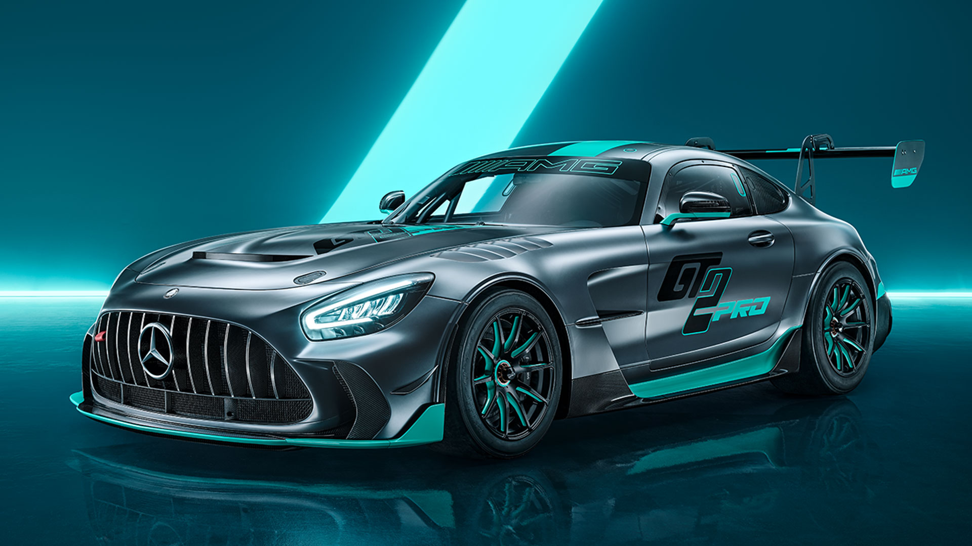 Static shot of new Mercedes-AMG GT2 Pro