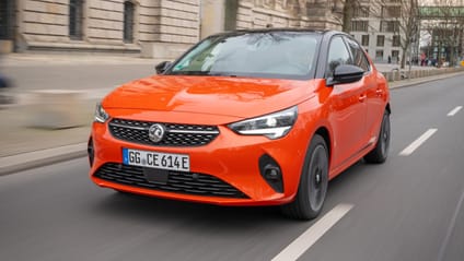 Driving shot of the Vauxhall Corsa-e