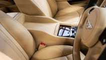 Interior shot of cockpit in Bentley Mulsanne, last one produced and commissioned by Queen Elizabeth II