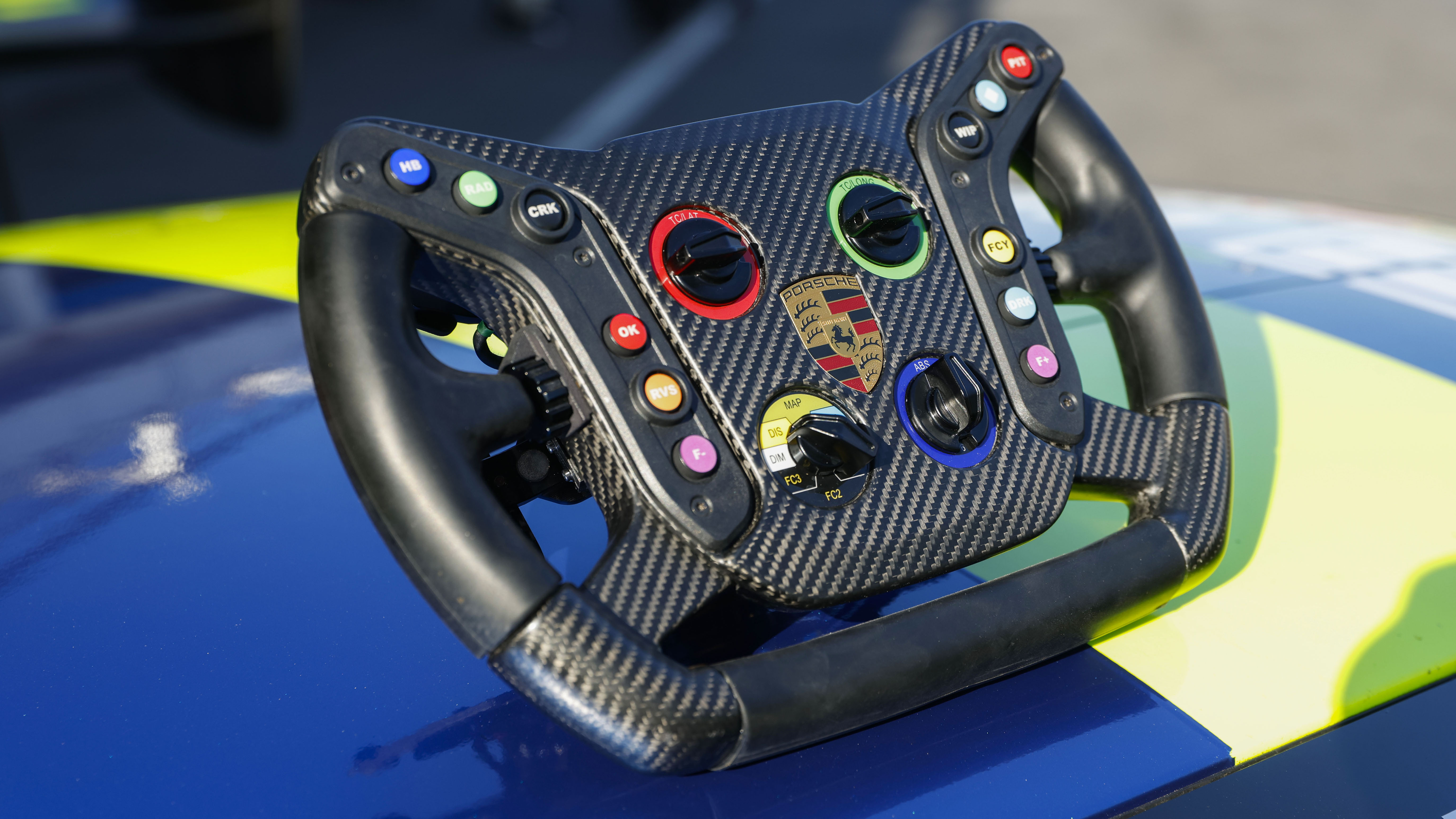 Porsche 911 GT3 R steering wheel