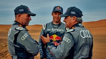 Carlos Sainz rack with his navigator Lucas Cruz