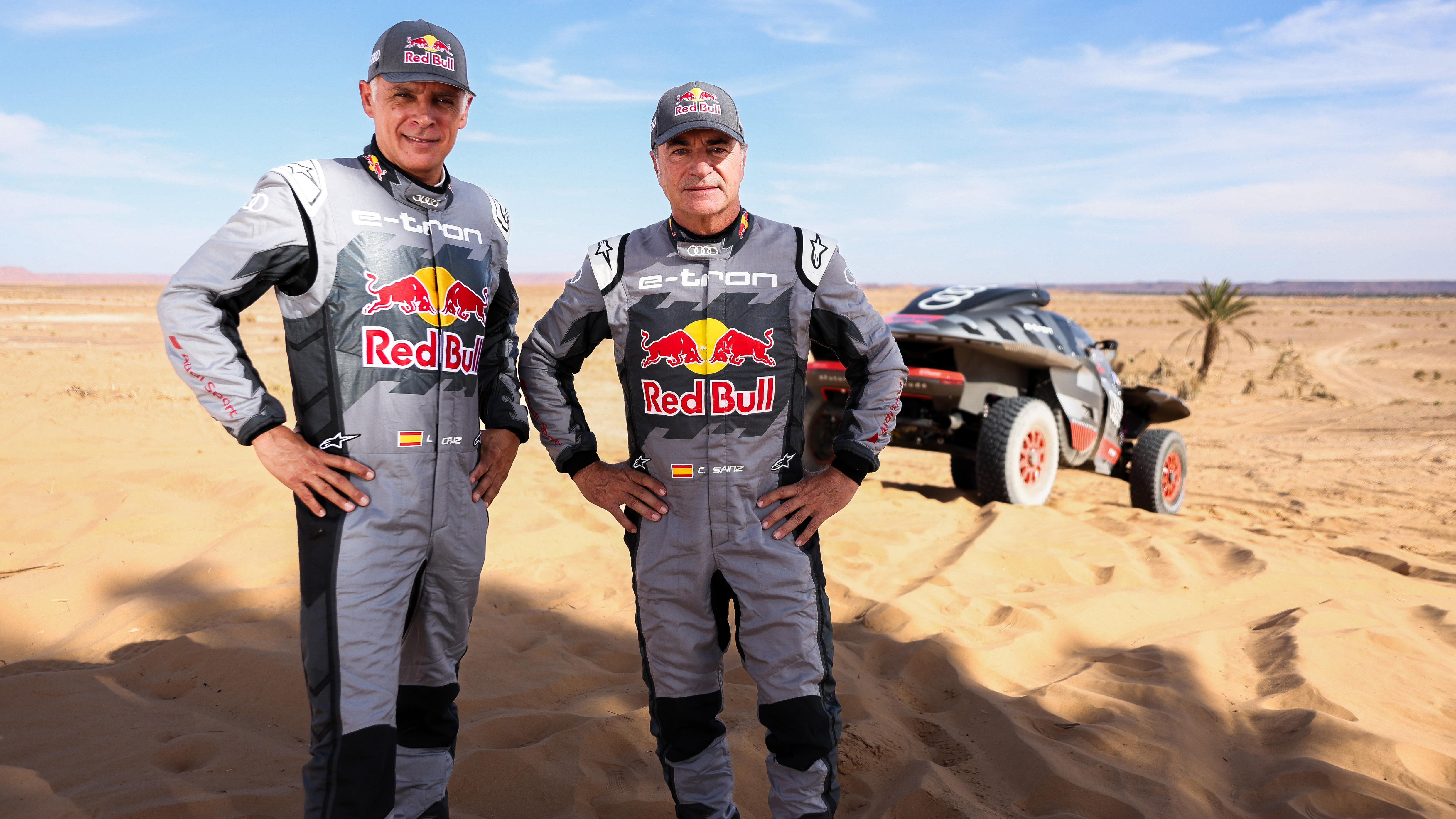 Carlos Sainz rack with his navigator Lucas Cruz